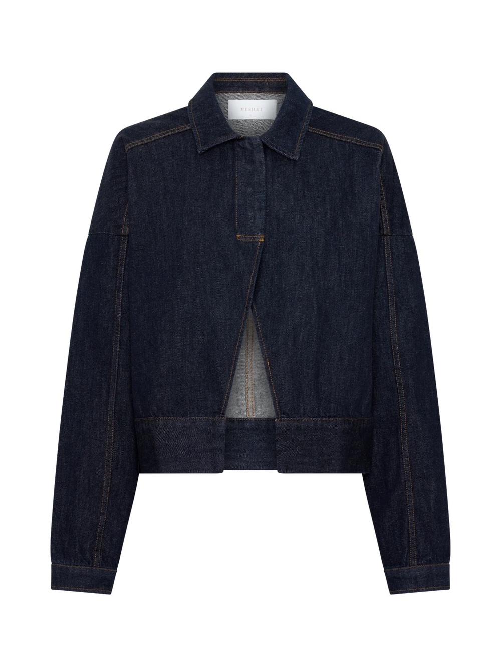 MESHKI Olandria Denim Jacket & Ellie Mini Skirt Set NWT M/S TikTok Viral Western - Picture 8 of 9